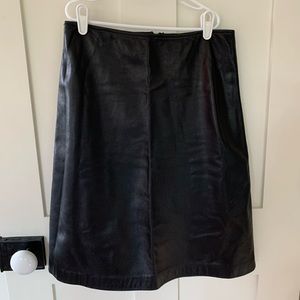 Black Leather Skirt